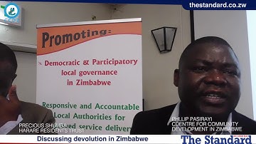 A discussion on devolution in Zimbabwe