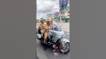 Đội hình moto được các anh chị công an diễn tập nè #respect #congannhandan #canhsatgiaothong #short