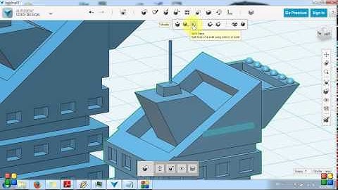 Autodesk 123D - Building modeling Tutorial - Part 4