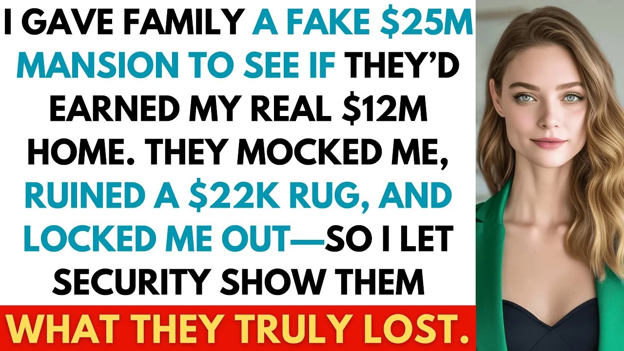 I Rented a $25M Mansion to See If My Family Deserved My Real $12M Home—They Locked Me Out