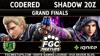 CodeRed (Steve) vs Shadow 20z (Anna, Claudio, Zafina) - FGC Meetups 122 GRAND FINALS - T8