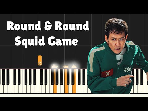 Round and Round (Piano Tutorial Academy - Dr. Doron Kima - Easy Piano Arrangement) - Squid Game