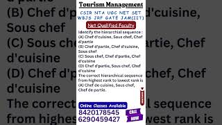 UGC NET Tourism Management I Net Qualified Faculty I Online Class Available #tourism #jrf #shorts