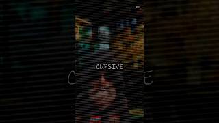 They use cursive writing to spy on you! #conspiracytheory