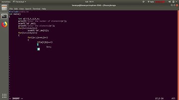 Linux C Program to find the Number of Prime Numbers in the given Array