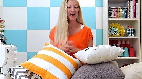 SEW A PILLOW 2 WAYS: Envelope Pillow + Basic Throw Pillow