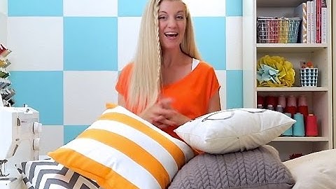 SEW A PILLOW 2 WAYS: Envelope Pillow + Basic Throw Pillow