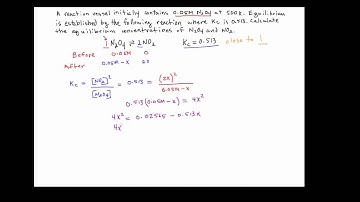 ChemDoctor: equilibrium calculations #2; using the quadratic equation