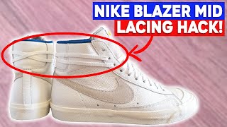 nike blazer no laces