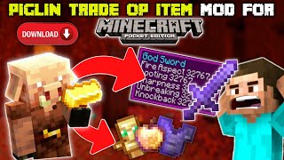 How to download Minecraft But Piglins trade op items | Minecraft Pe But Piglins Trade Op Items
