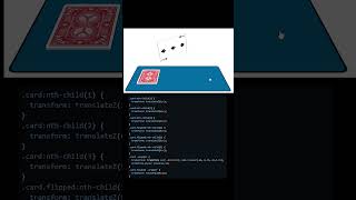 CRAZY CARD ANIMATION Using CSS! #css #animation #youtubeshorts