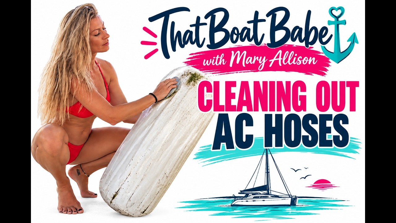 ⁣How to Clean Your Air Conditioning Hoses on Your Boat | COLD AC on a Boat