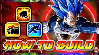 HOW TO BUILD! LR STR SSBE Vegeta! Hidden Potential DBZ: Dokkan Battle