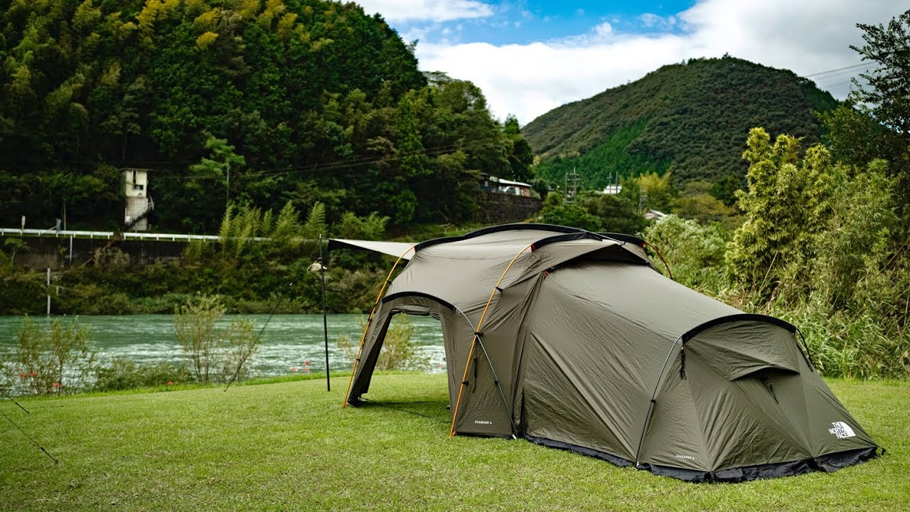【Поход】Комфортабельный лагерь на берегу реки в Японии!