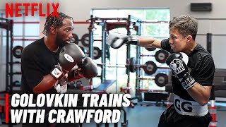 INSIDE CAMP: Gennady Golovkin VISITS & TRAINS With Terence Crawford Before Canelo Vs Crawford Fight!