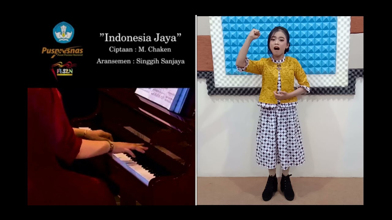 FLS2N SD 2021 MENYANYI TUNGGAL-DEWI SHAFFA AZZAHRA-INDONESIA JAYA-STACCATO SQUAD KIDS