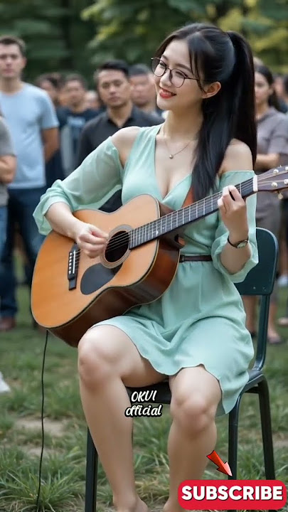 Viral cewek main gitar akustik di taman Russia 😊🙏#music #shortvideo #shorts