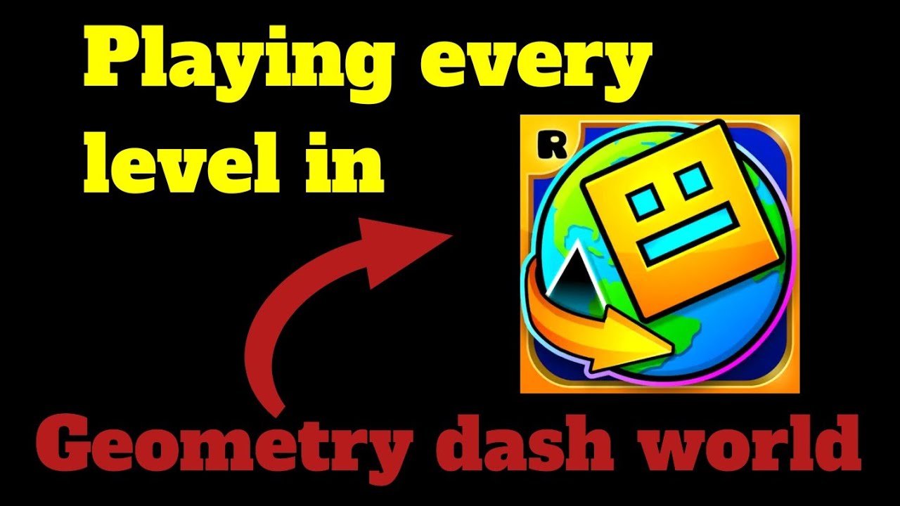 Playing every level in Geometry dash world! - YouTube