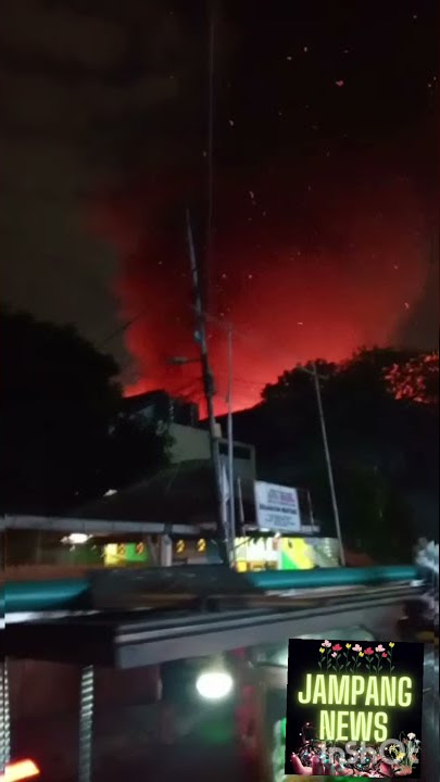 KEBAKARAN DI KALI PASIR CIKINI MENTENG JAKPUS JUMAT 17 DESEMBER 2021 JAM 20.27