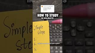 How to study during holidays ? summer vacation study tips 📚 best schedule| LIVE LIKE THIS #study