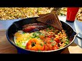 #завтрак #breakfast Английский завтрак на финской свече. English breakfast recipe