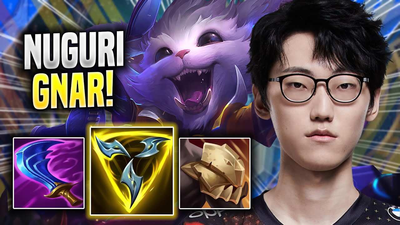 NUGURI IS SO GOOD WITH GNAR! - DK Nuguri Plays Gnar TOP vs Rumble! | Season 2022