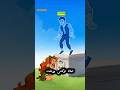 شبح الأمير يهزم الوحش وينقذ الأميرة 