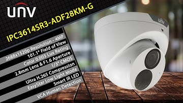 Uniview EasyStar Turret Camera 4MP Full Metal IPC3614SR3-ADF28KM-G