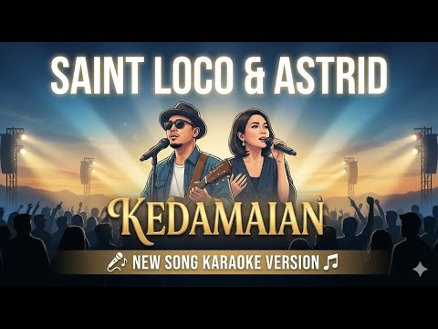 SAINT LOCO \u0026 ASTRID Kedamaian new song  KARAOKE VERSION