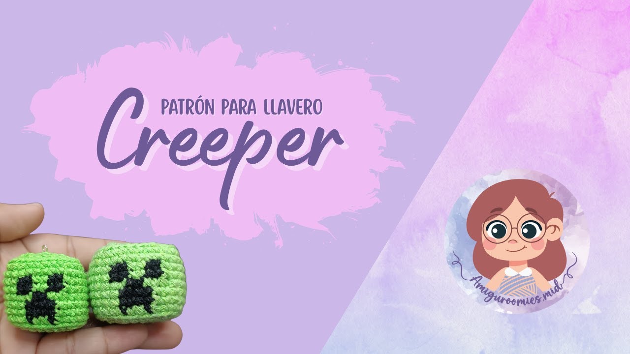 Cómo tejer un llavero Creeper de Minecraft 🧶 | Amigurumi crochet intermedio