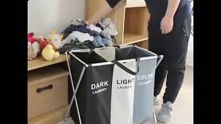 SMART HOME FOLDING LAUNDRY WASHING BIN