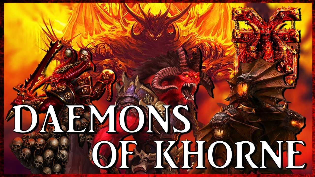 DAEMONS OF KHORNE - Bloodthirsty Devils | Warhammer 40k Lore