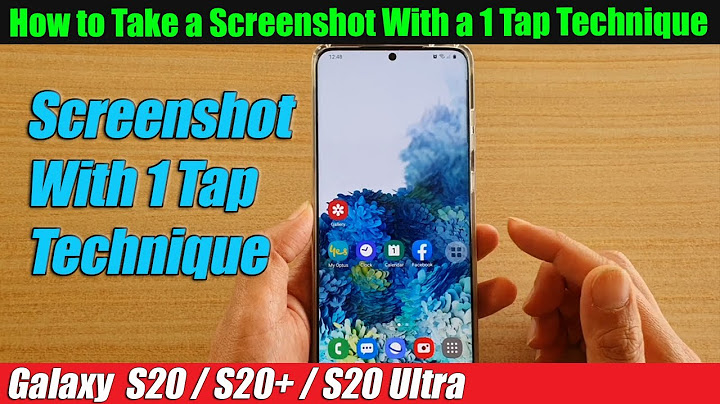 How do i take a screenshot on my samsung s20