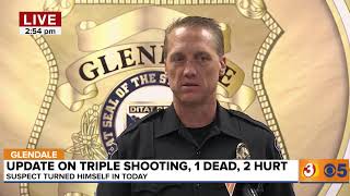 LIVE: Police give update on triple shooting in Glendale that left 1 dead.