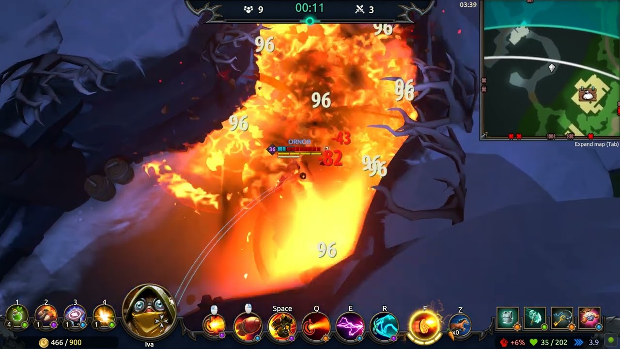 Battlerite Royale: Asia TOP Solo IVA Non-Stop Action 5 kill Victorious Gameplay Round
