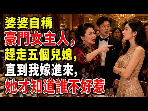 婆婆自称豪门女主人赶走五个儿媳都没人敢反抗，直到我嫁进顾家，她才知道这个家真正不能惹的人是谁#婆媳关系#豪门家庭#婚姻真相#家庭伦理#强势婆婆#儿媳逆袭#女性成长#情感故事#中年女性必看#婚姻里的智慧