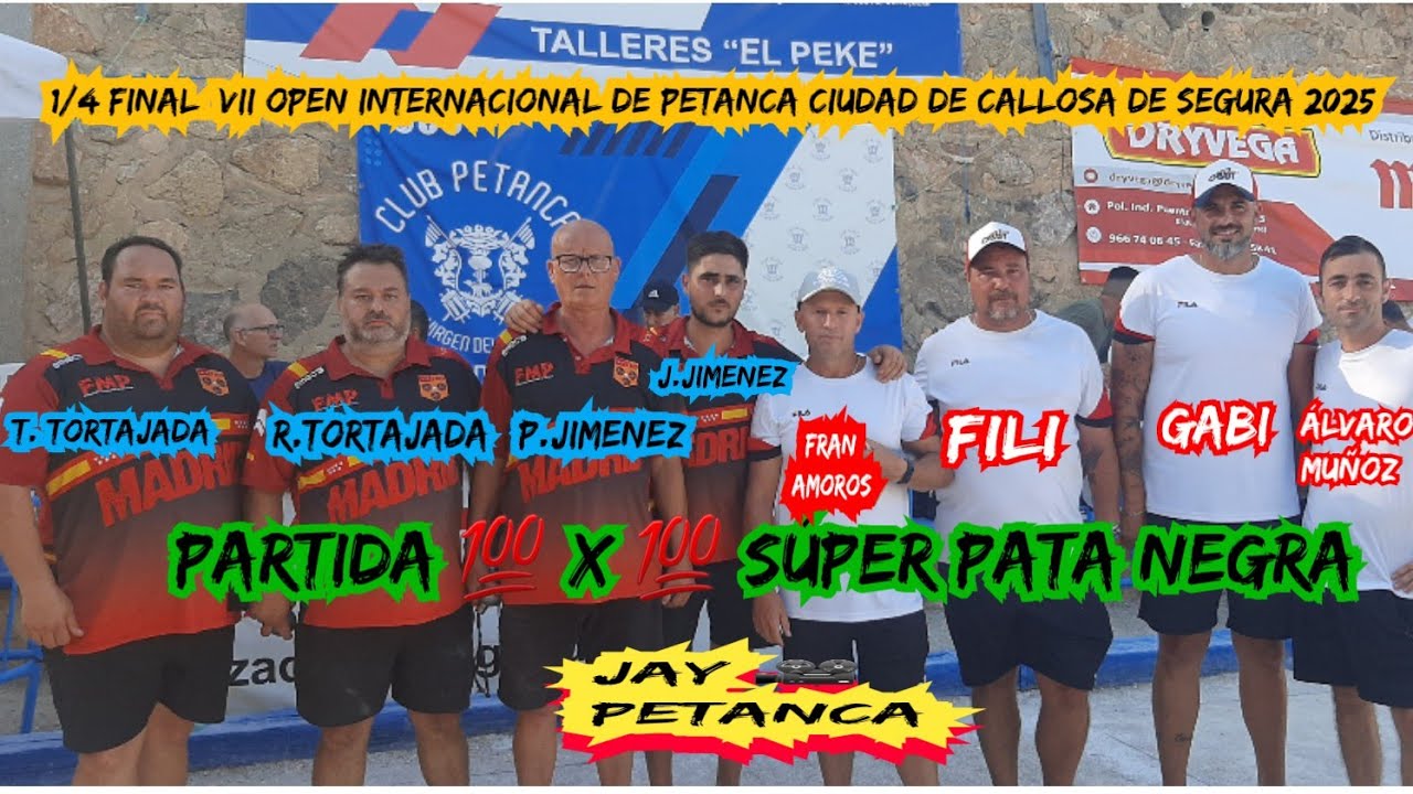 VII OPEN INTERNACIONAL DE PETANCA CIUDAD DE CALLOSA DE SEGURA 2025