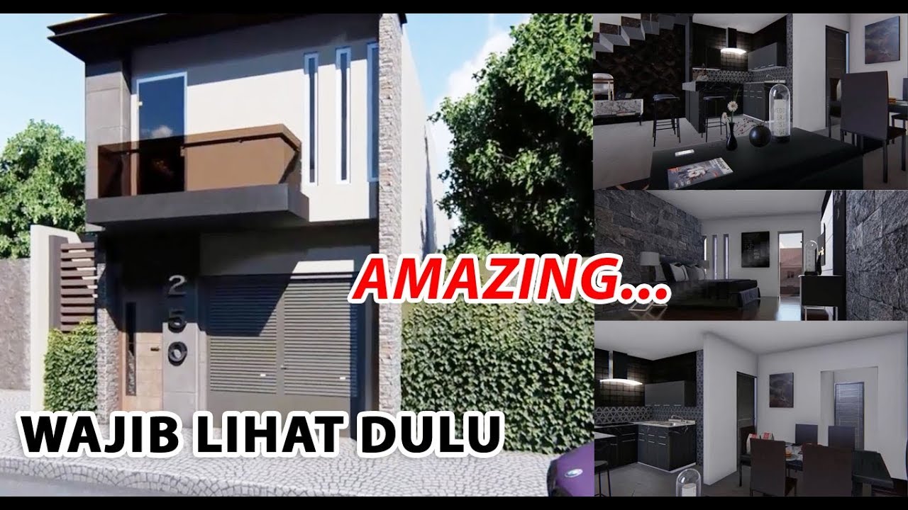  Desain  Rumah  Minimalis  Modern 6x15 Render Lumion YouTube