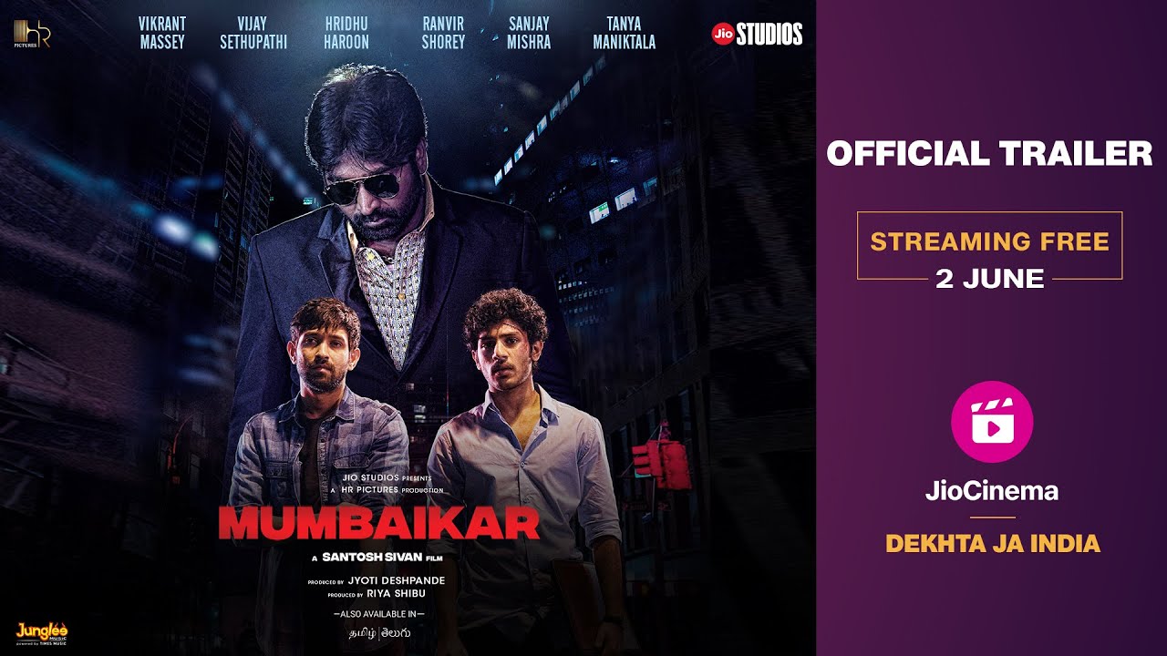 Mumbaikar Official Trailer Streaming Free On JioCinema 2nd June Vikrant Massey Vijay Sethupathi