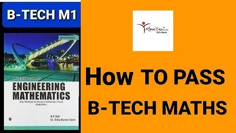 HOW TO PASS BTECH MATHS M1