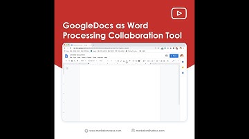 Google Docs as a Word Processing Collaboration Tool