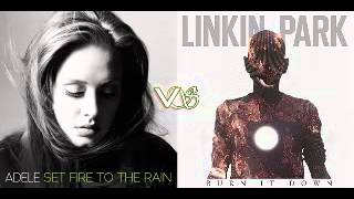 Set Fire to the Rain / Burn it Down - Adele vs. Linkin Park chords