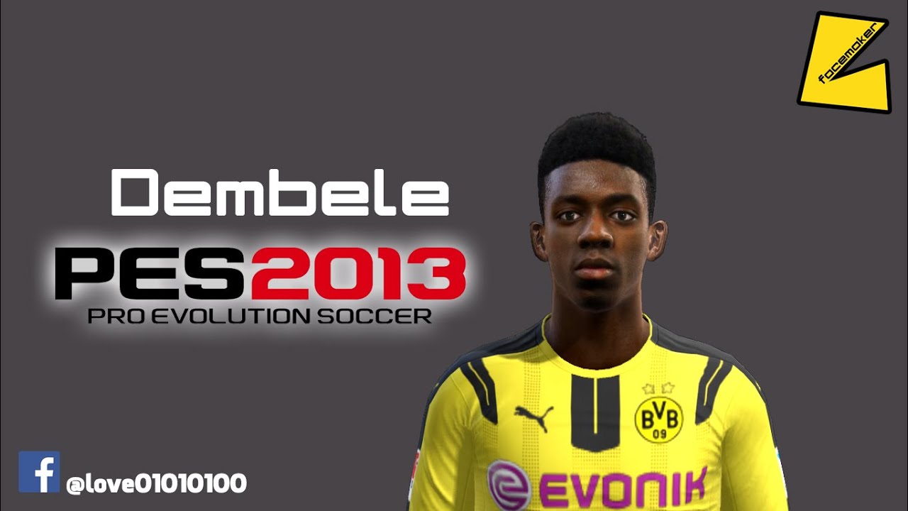 PES2013 - Ousmane Dembélé | New face & hair by love01010100 - YouTube