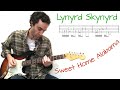 Lynyrd skynyrd  sweet home alabama  guitar lesson  tutorial  cover with tab