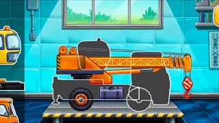 Permainan Anak-anak membangun Rumah, merakit Truk Kontruksi dan membersihkan Truk  🚜 | GoKids! screenshot 5