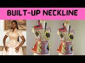 sewing a built-up neckline Blouse with wide hip line