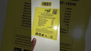 MG mono A grade solar MG /39 - 180 wlong term total 12900advance 2900monthly 100003109732685