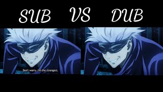 Gojo Satoru Says Dont Worry,I Am The Strongest Dub Vs Sub Jujutsu Kaisen