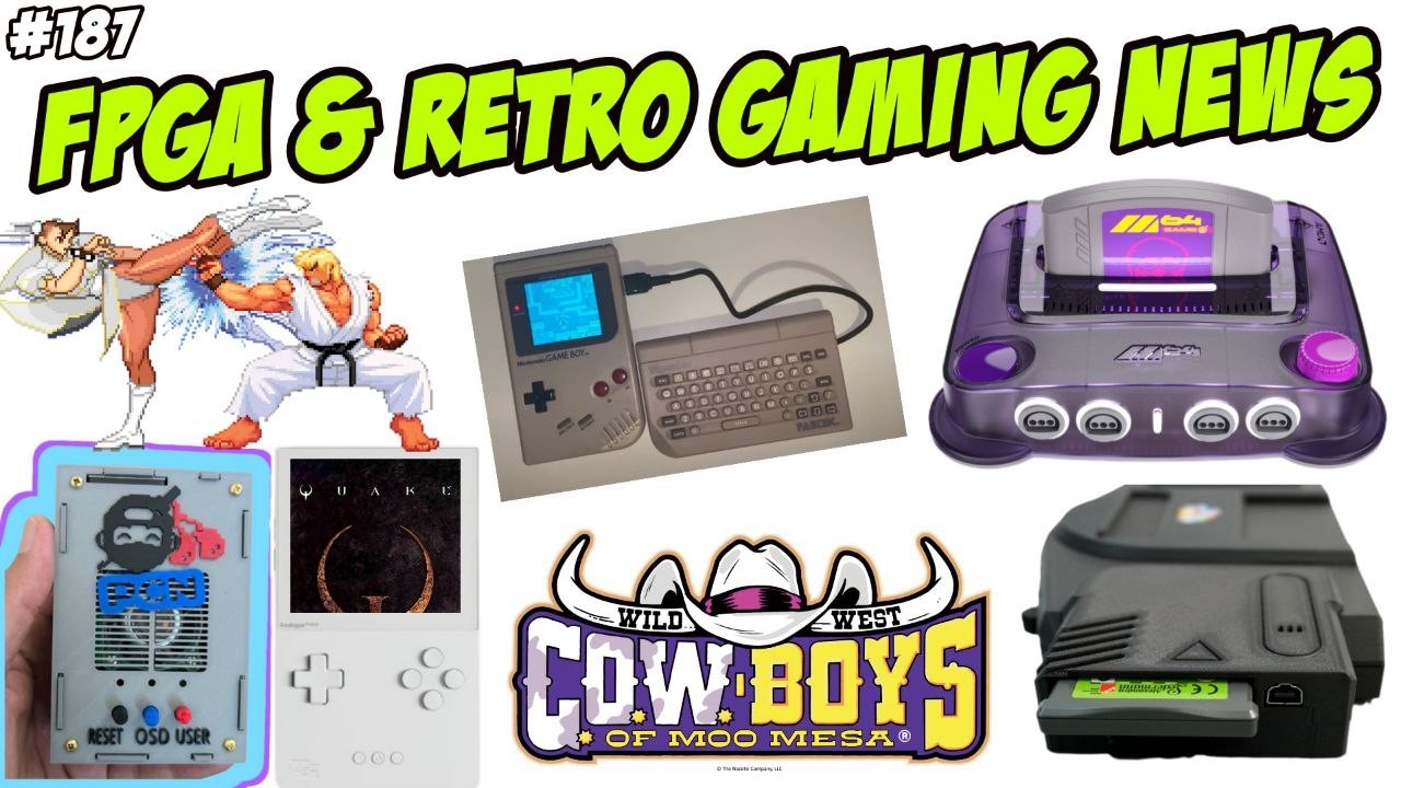 FPGA & Retro Gaming News Ep187 | MiSTer, Analogue Pocket, M64, Analogue 3D, C.O.W.-Boys of Moo Mesa
