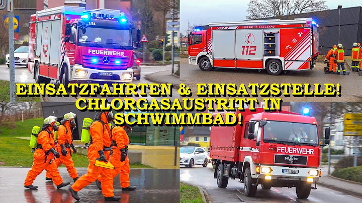 [Chlorgasunfall in Schwimmbad an Weihnachten] - Einsatzfahrten & Einsatzstelle - | Feuerwehr